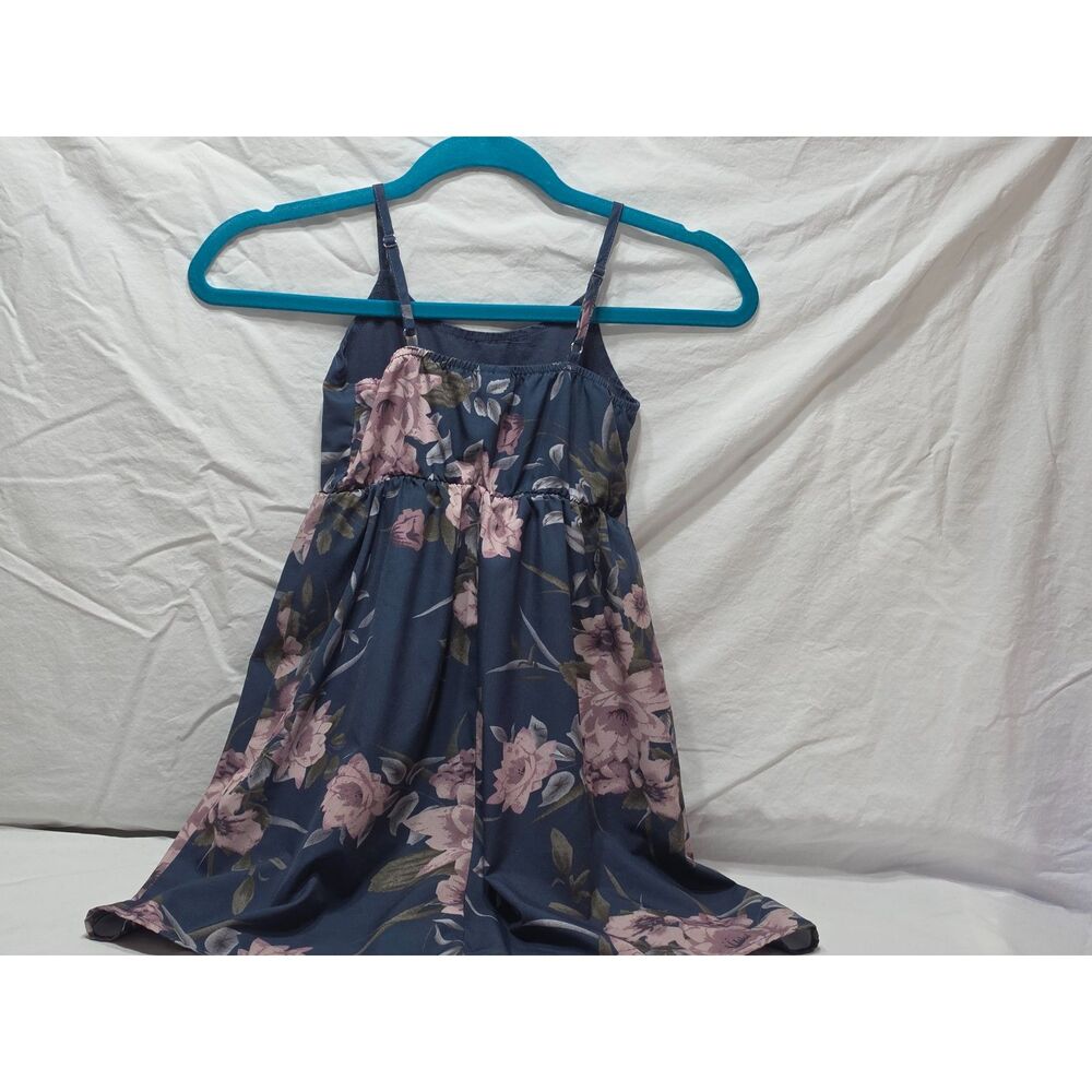 PatPat Toddler Baby Girl Floral Cami Sundress Dusty Navy Blue Pink Size 4-5Y